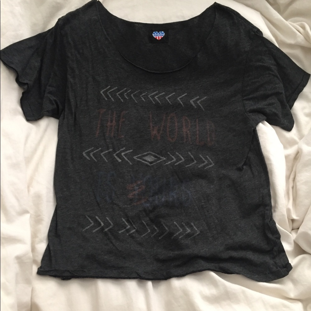 Junk Food retro t shirt “the world is yours”